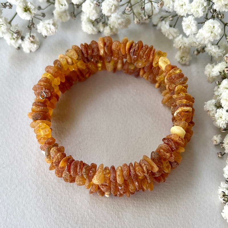Браслет "Лечебка" янтарь