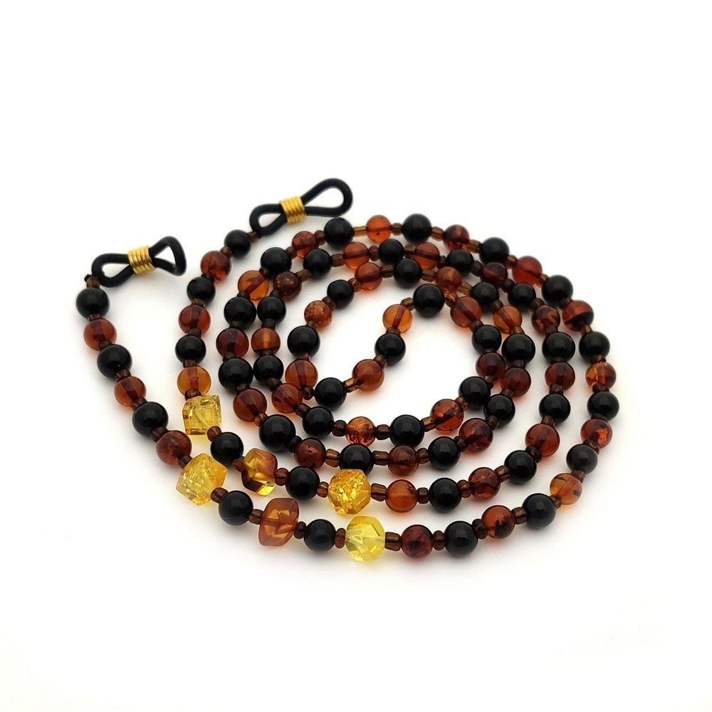 2,Шнурок для очков 5 в 1, янтарь