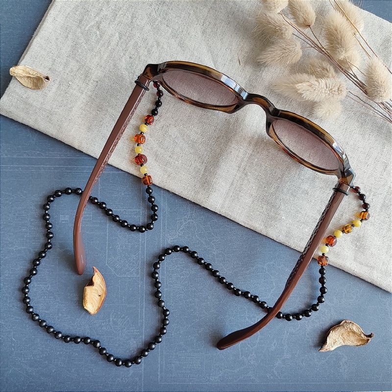 2,Шнурок для очков, янтарь