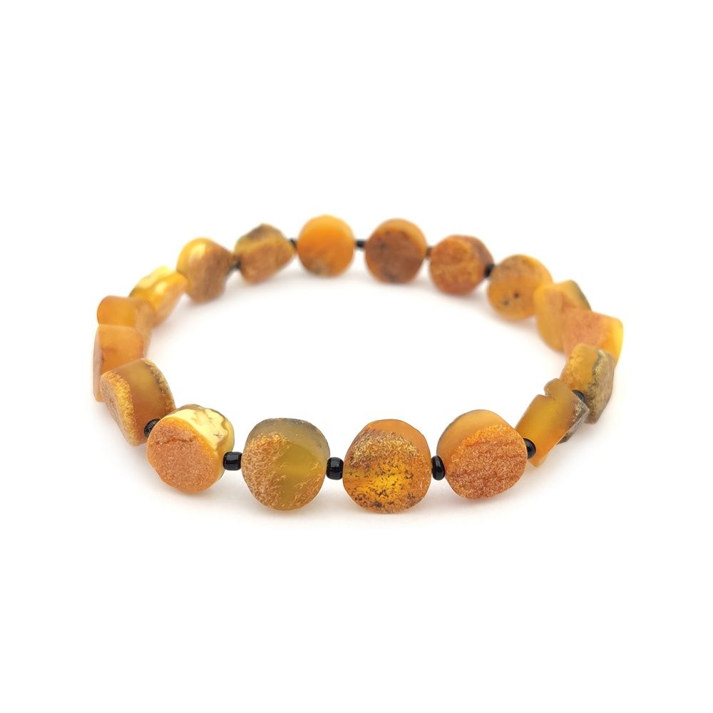 Браслет "Таблетка" янтарь
