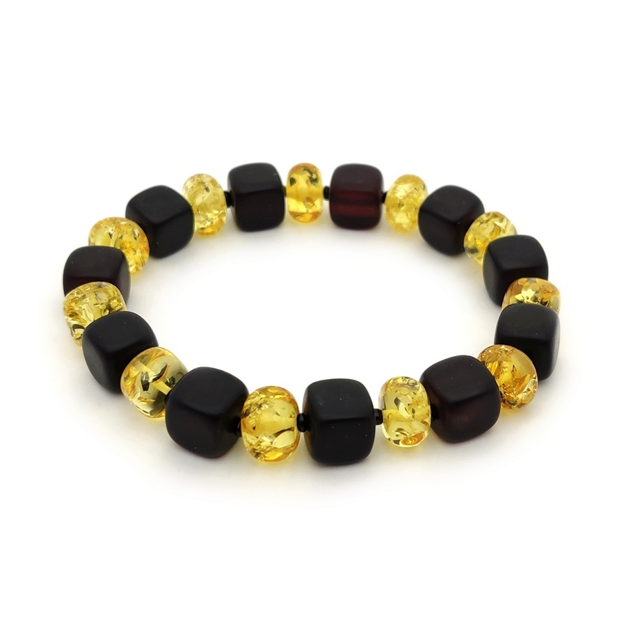 Браслет "Куб" янтарь