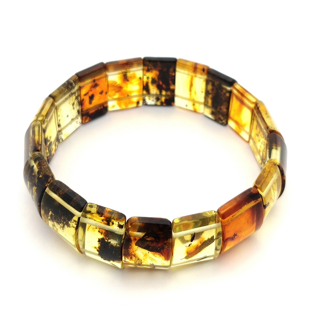 Браслет "Пластина" Янтарь
