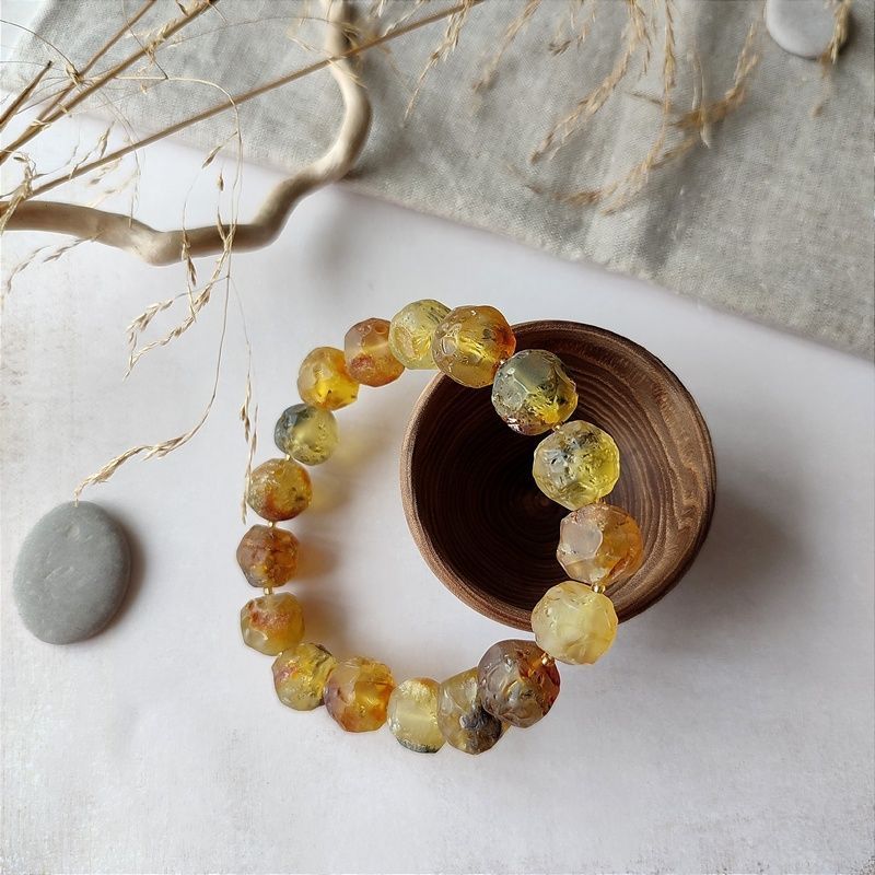 Браслет "Кусанка" янтарь