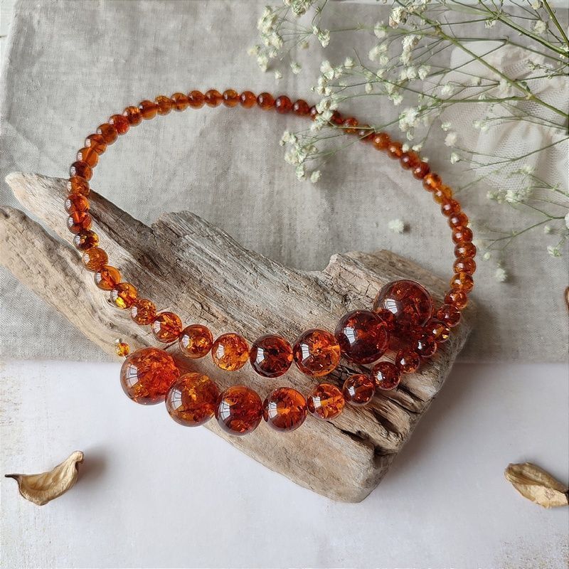 Колье "Италия" Янтарь