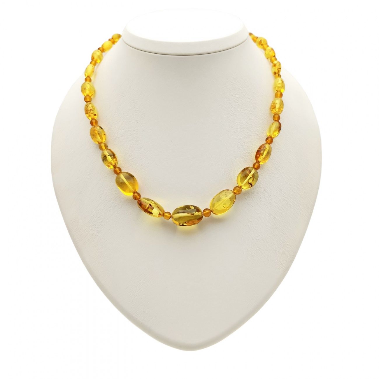 Бусы "Слива" из янтаря