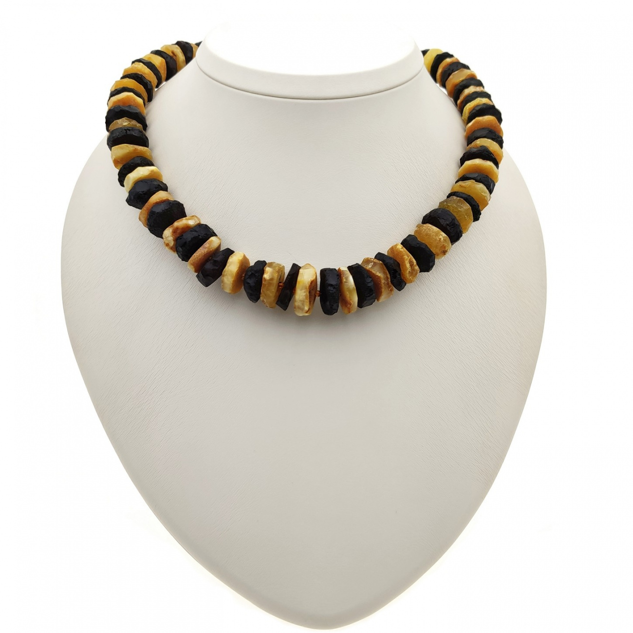 Бусы "Таблетка" из янтаря