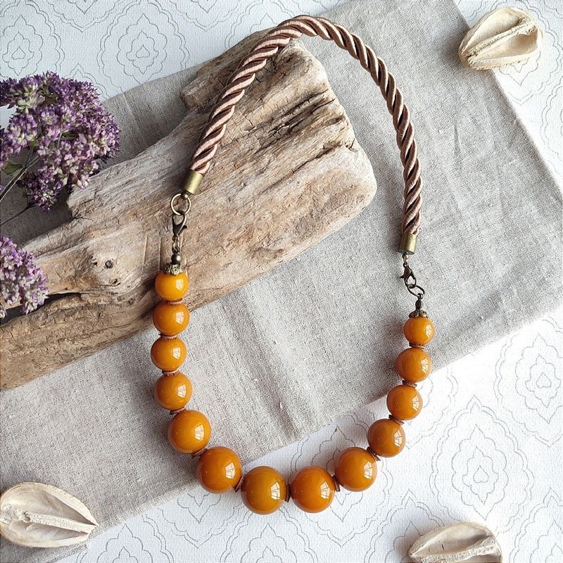 Колье 2 в 1,  Янт. Пресс