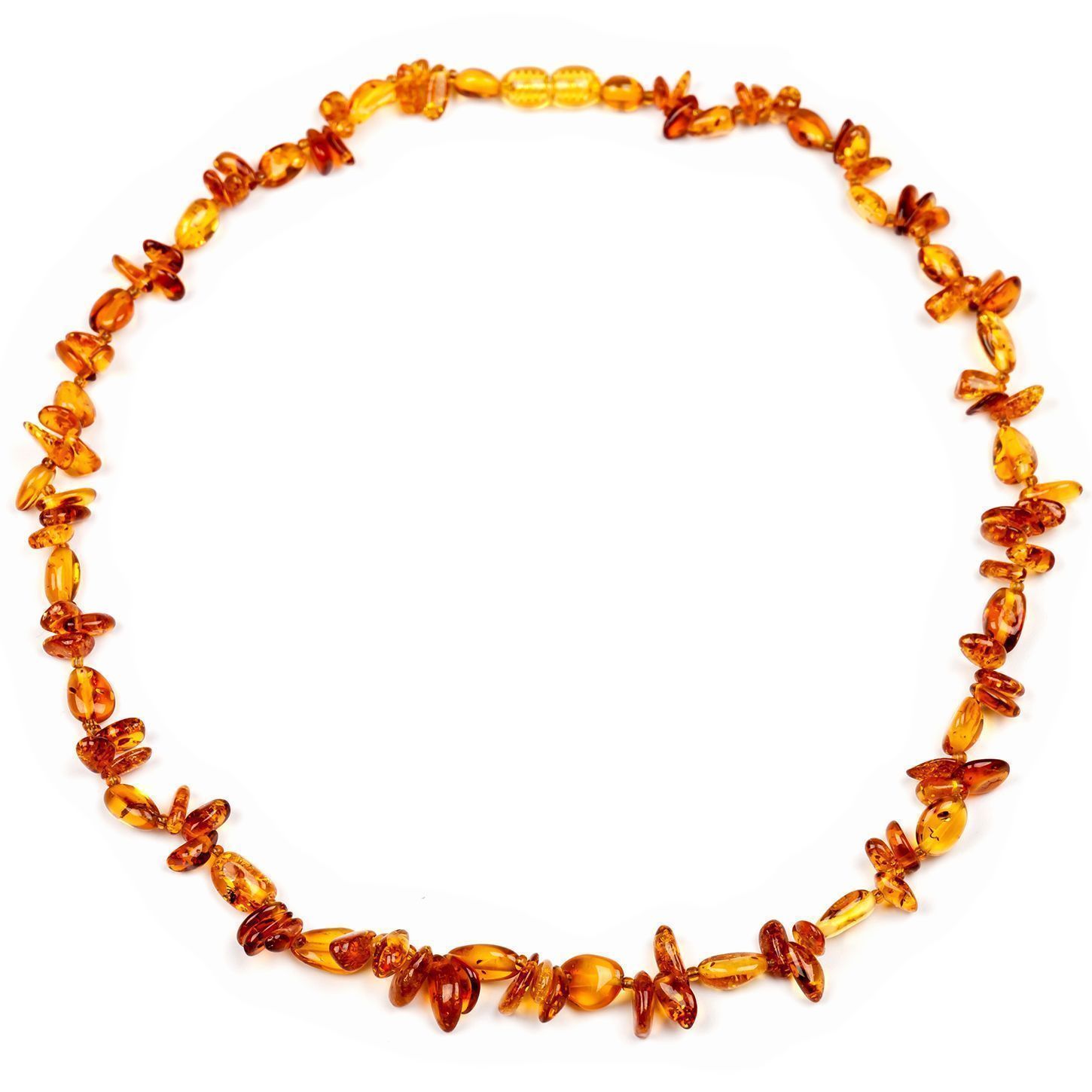 Бусы "Рожка" из янтаря