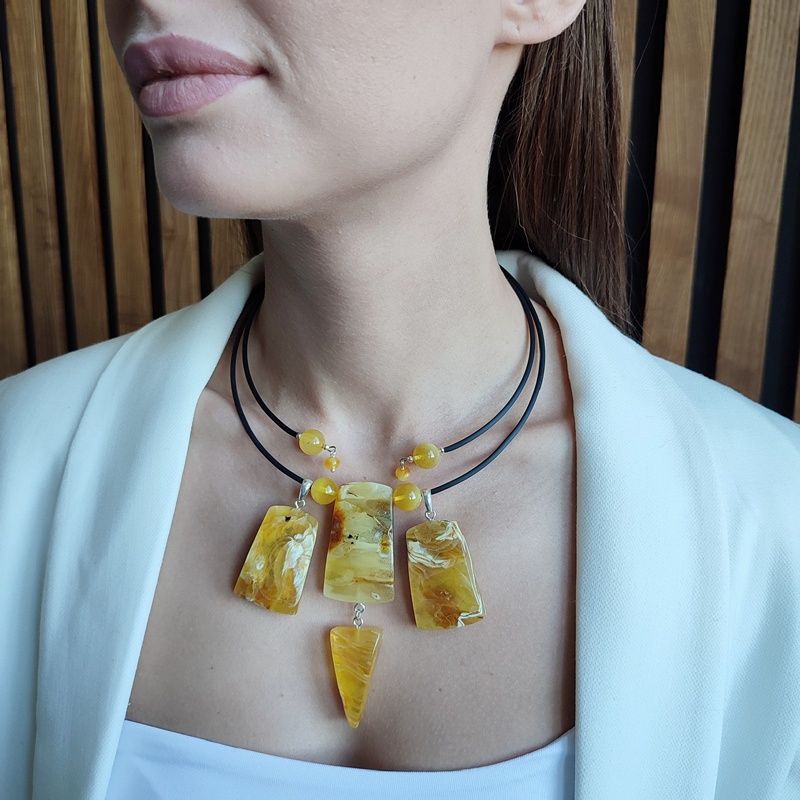 Колье "Хлоя" Янтарь