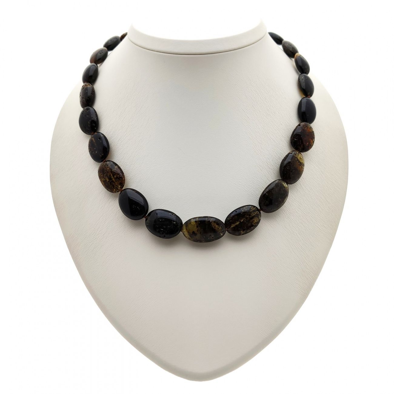 Бусы "Слива" из янтаря