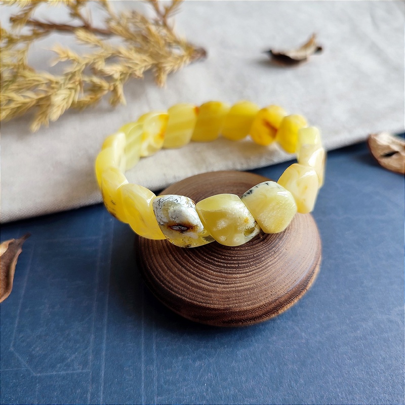 Браслет "Змейка" янтарь