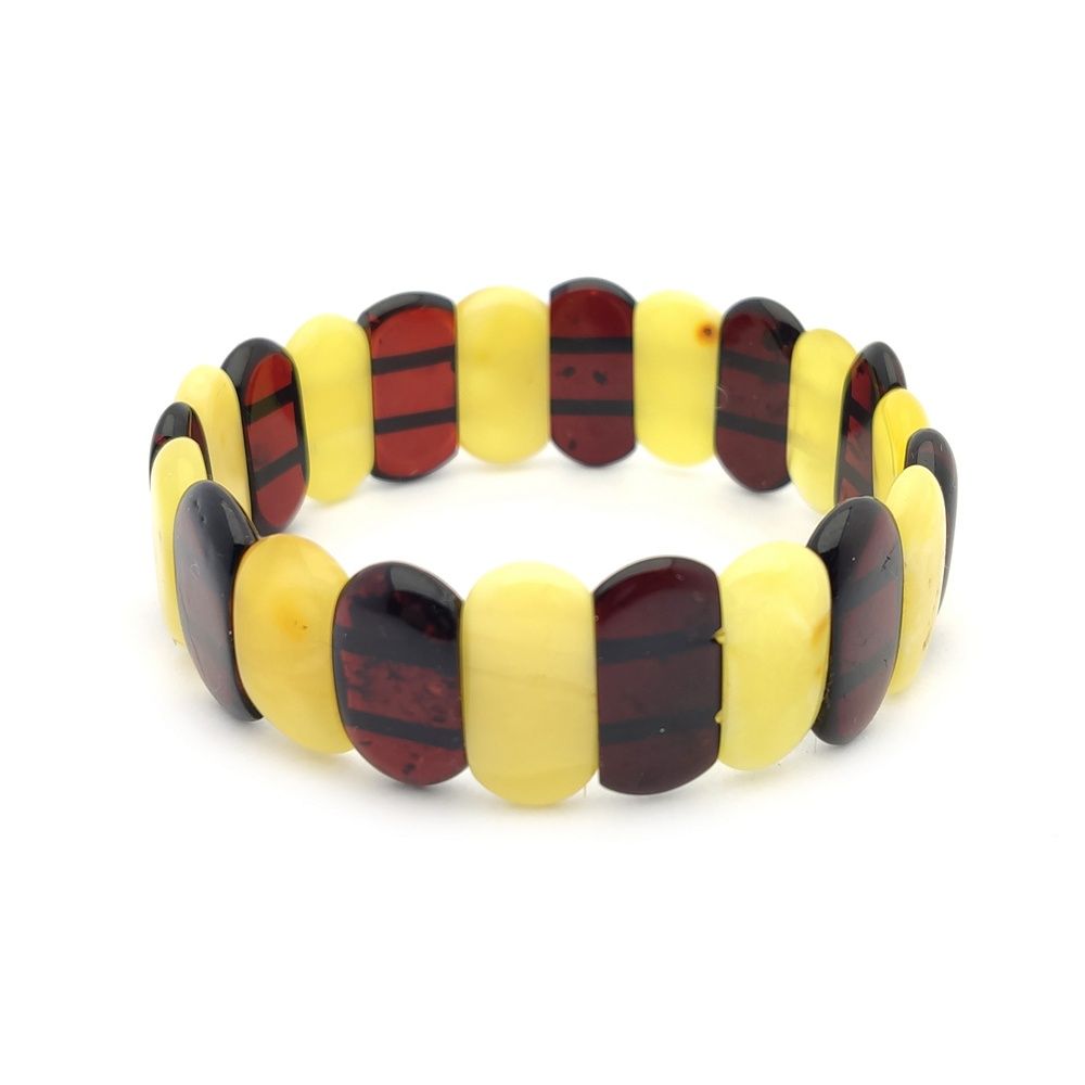 Браслет "Пластина" янтарь