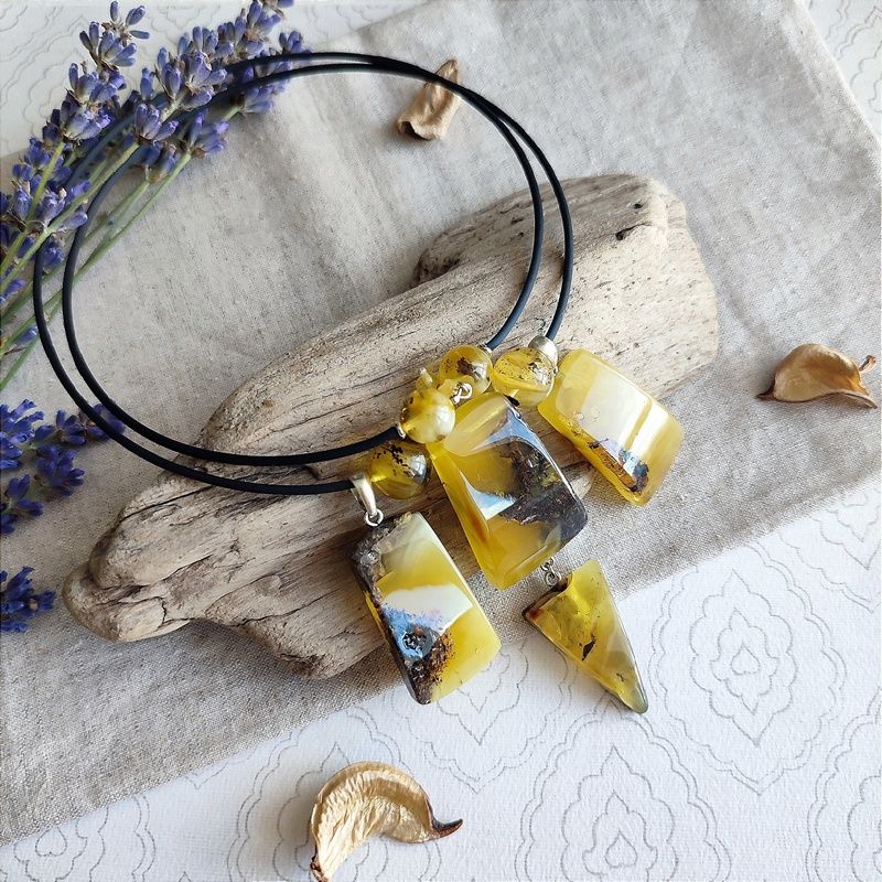 Колье "Хлоя" Янтарь