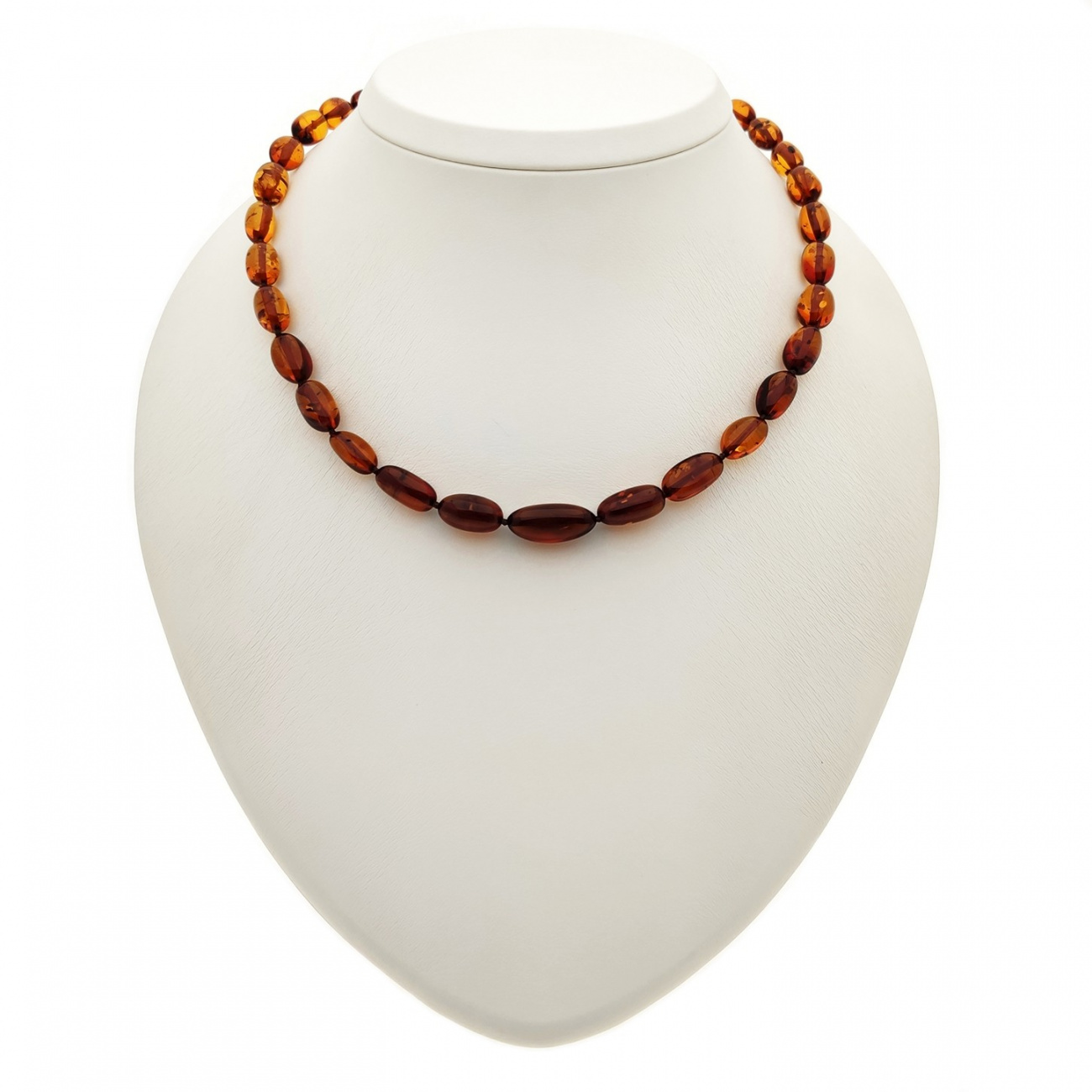 Бусы "Слива" из янтаря