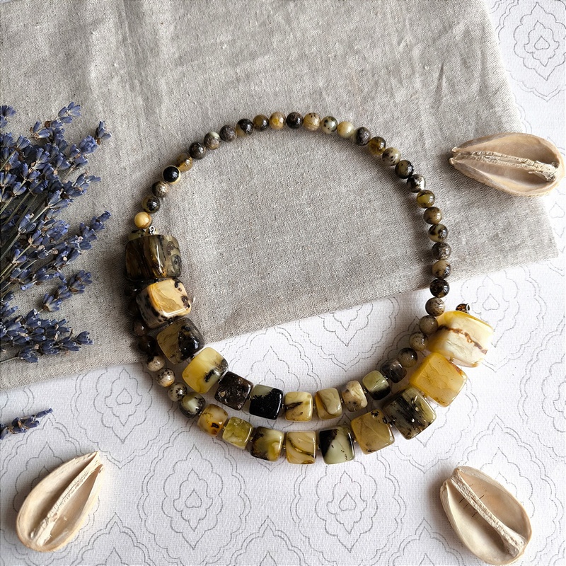 Колье "Италия" Янтарь