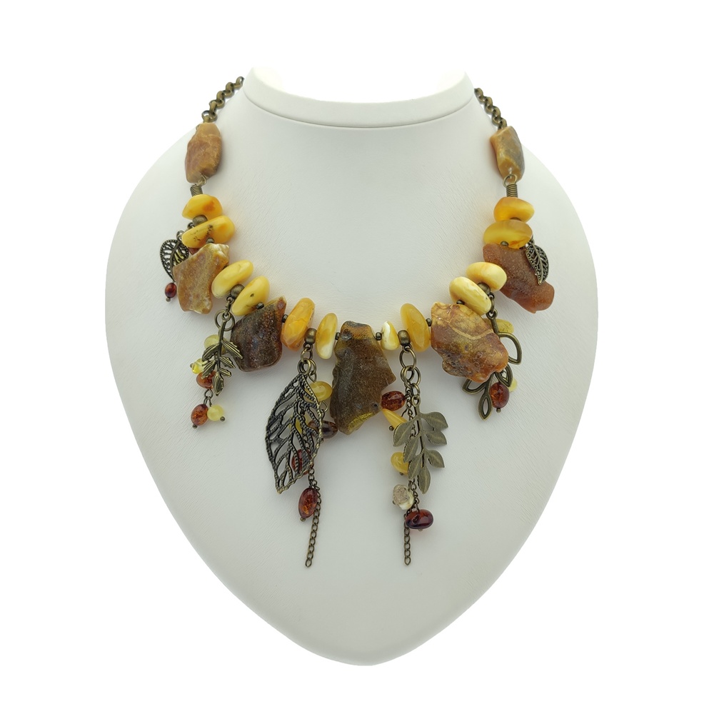 Колье "Лесная фея" Янтарь