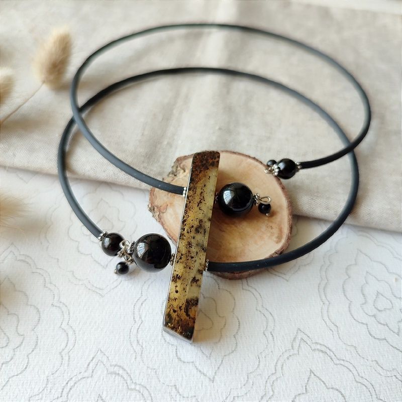 Колье "Италия" Янтарь