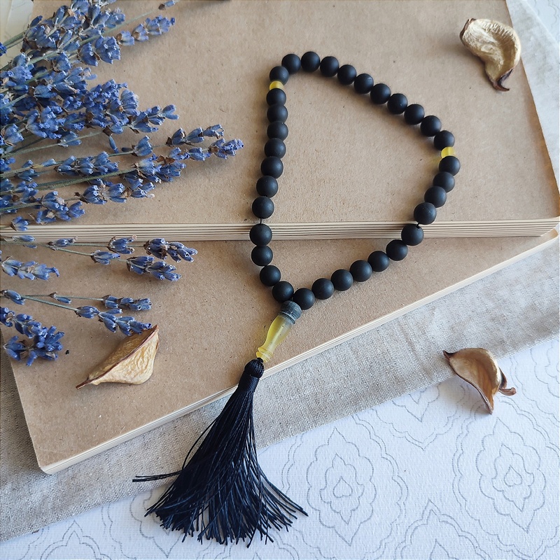 Четки мусульманские янтарь 9111100024 (1)