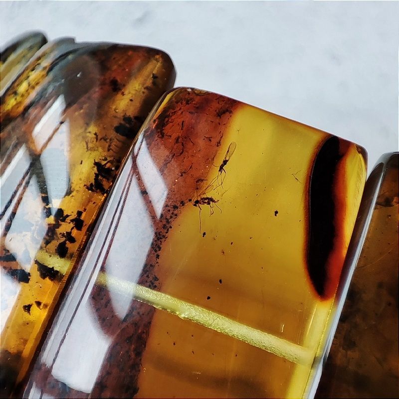 Браслет "Пластина" Янтарь