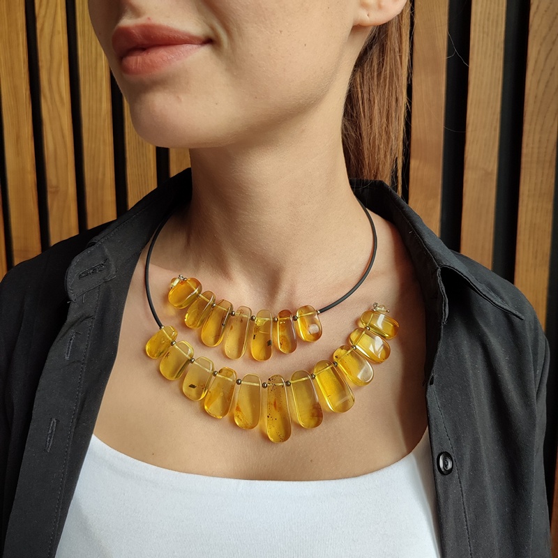 Колье Янтарь 7402209474