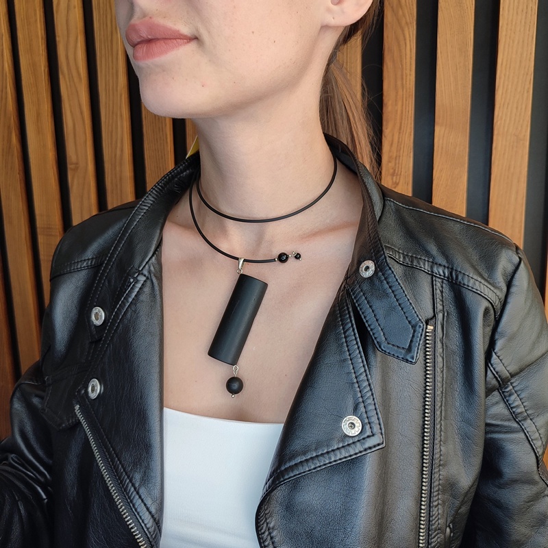 Колье "Геометрия" Янтарь