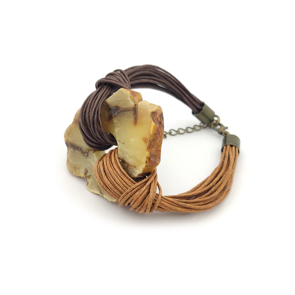 Браслет  авторский из янтаря