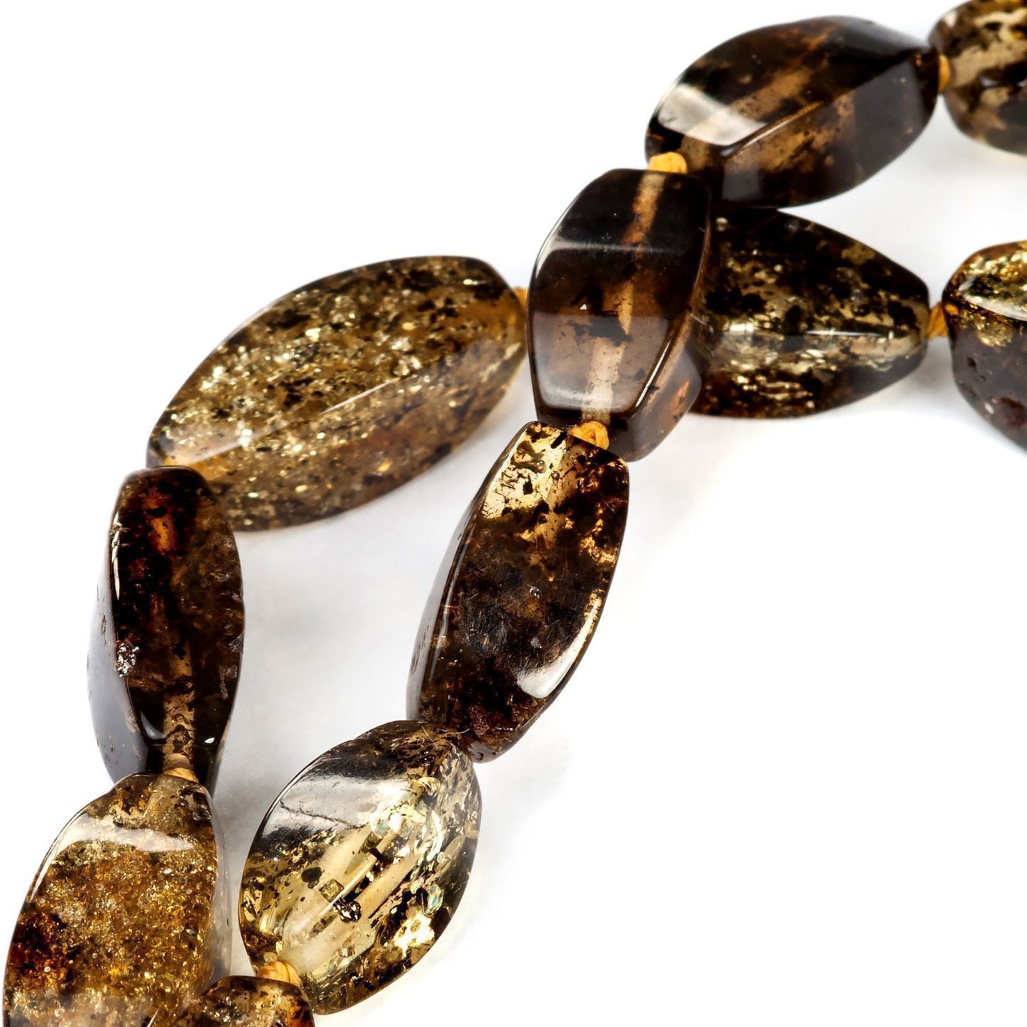 Бусы "Аленка" из янтаря