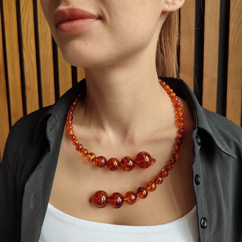 Колье "Италия" Янтарь