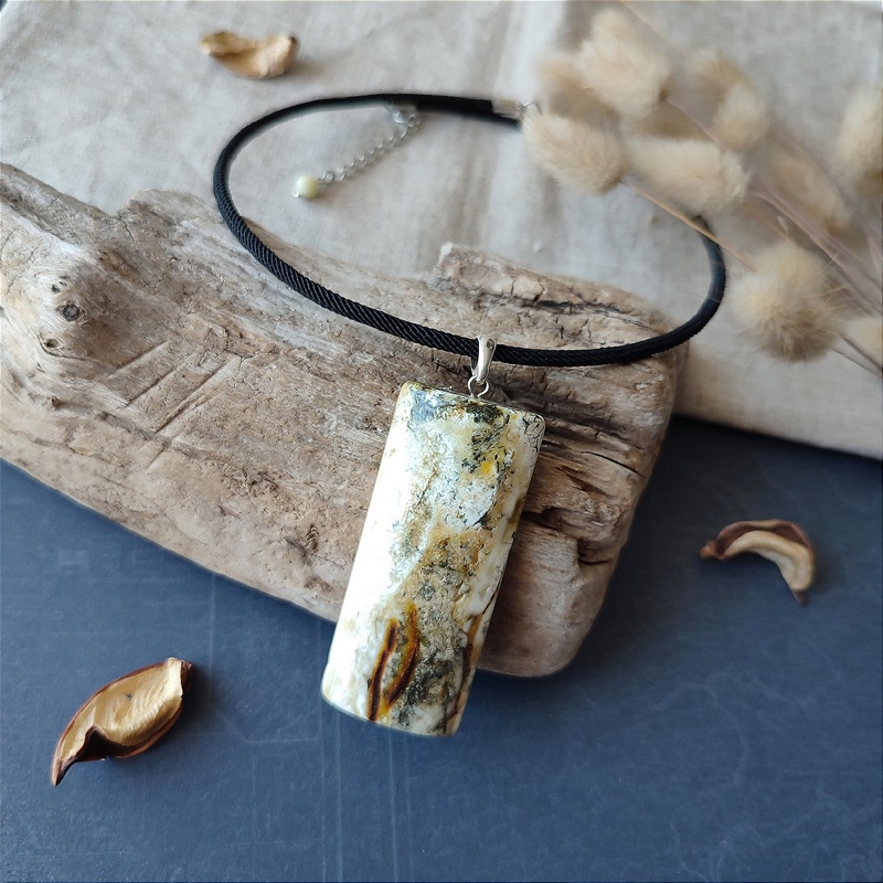 Колье "Геометрия" Янтарь