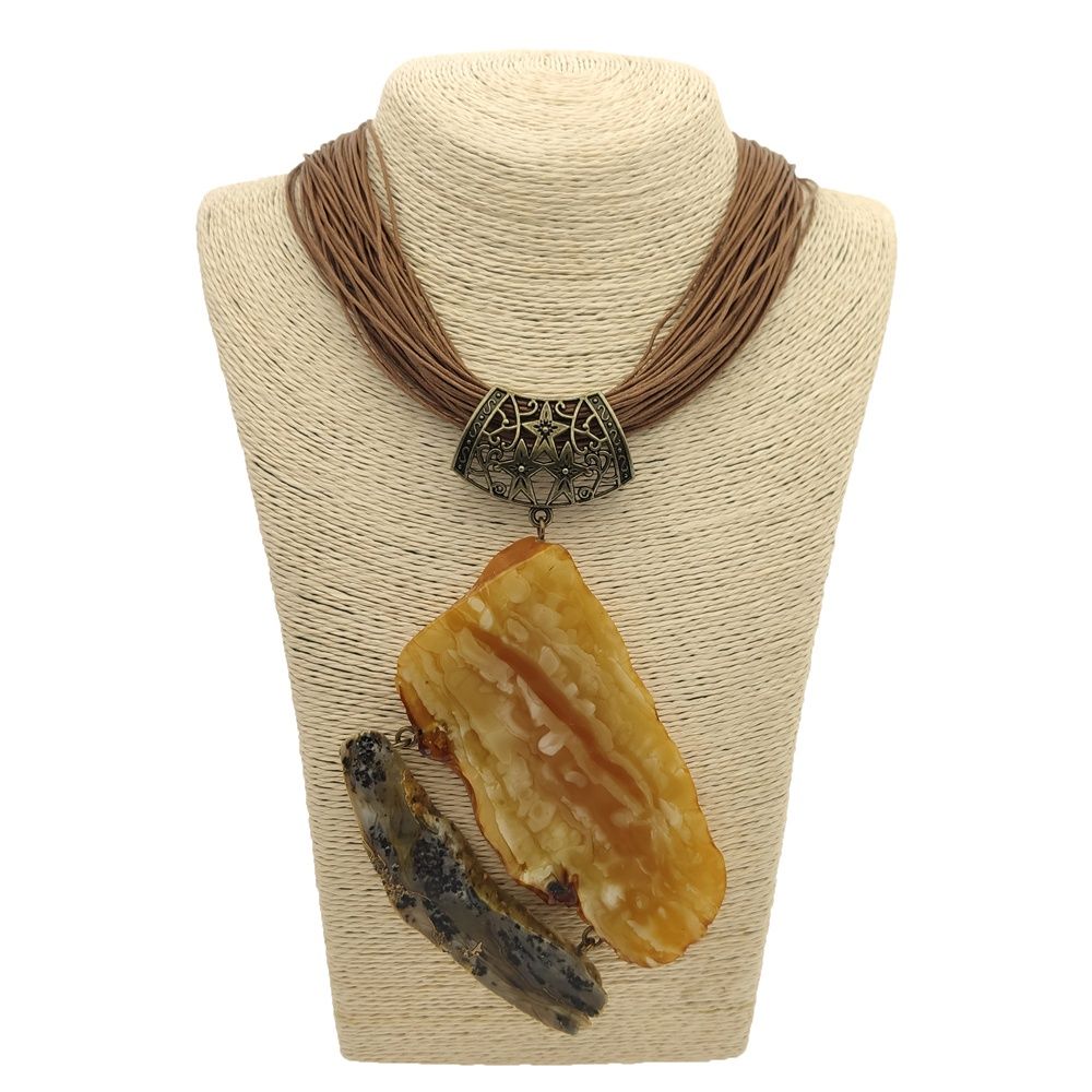 Колье авторское Янтарь