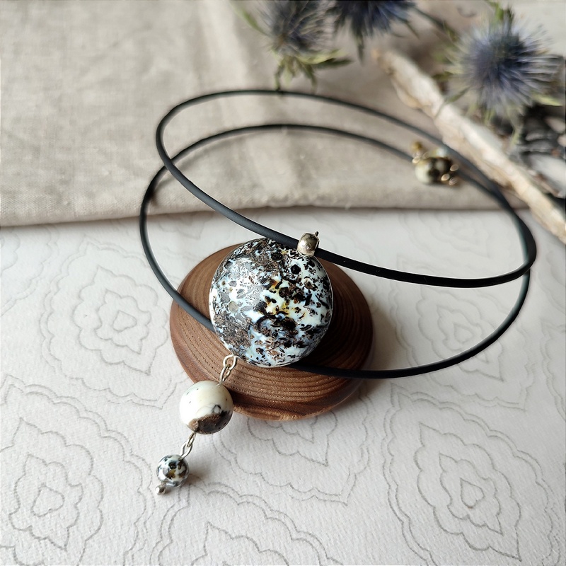 Колье "Космос" Янтарь