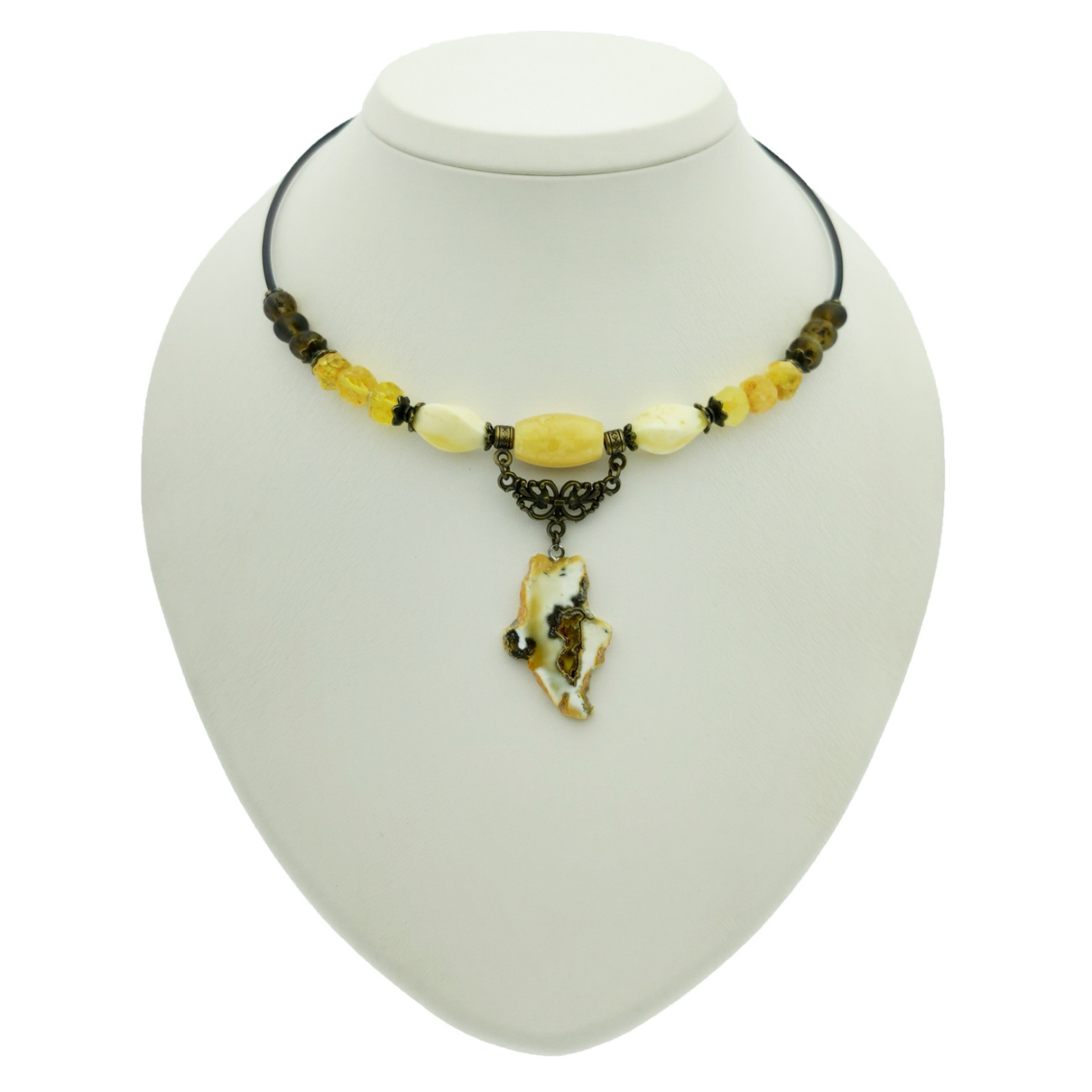 Колье янтарь 750214078