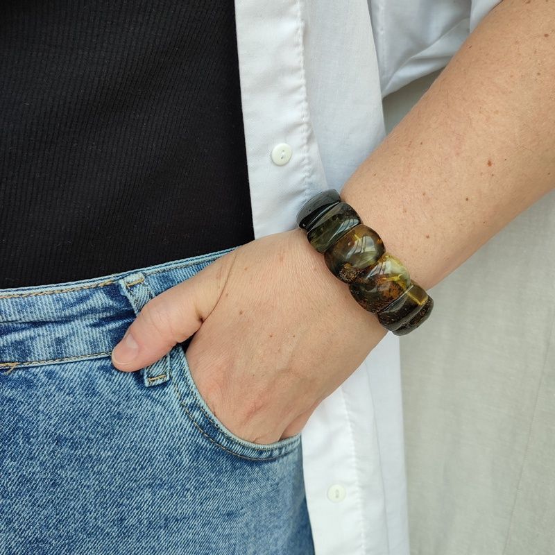 Браслет "Хлоя" янтарь