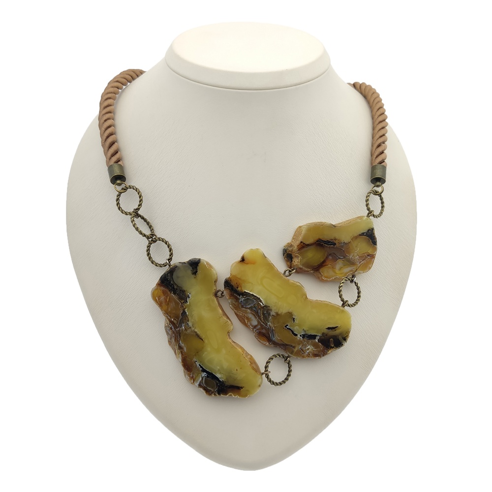 Колье авторское Янтарь а7506300075