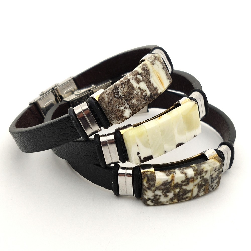 Браслет на кож. ремешке