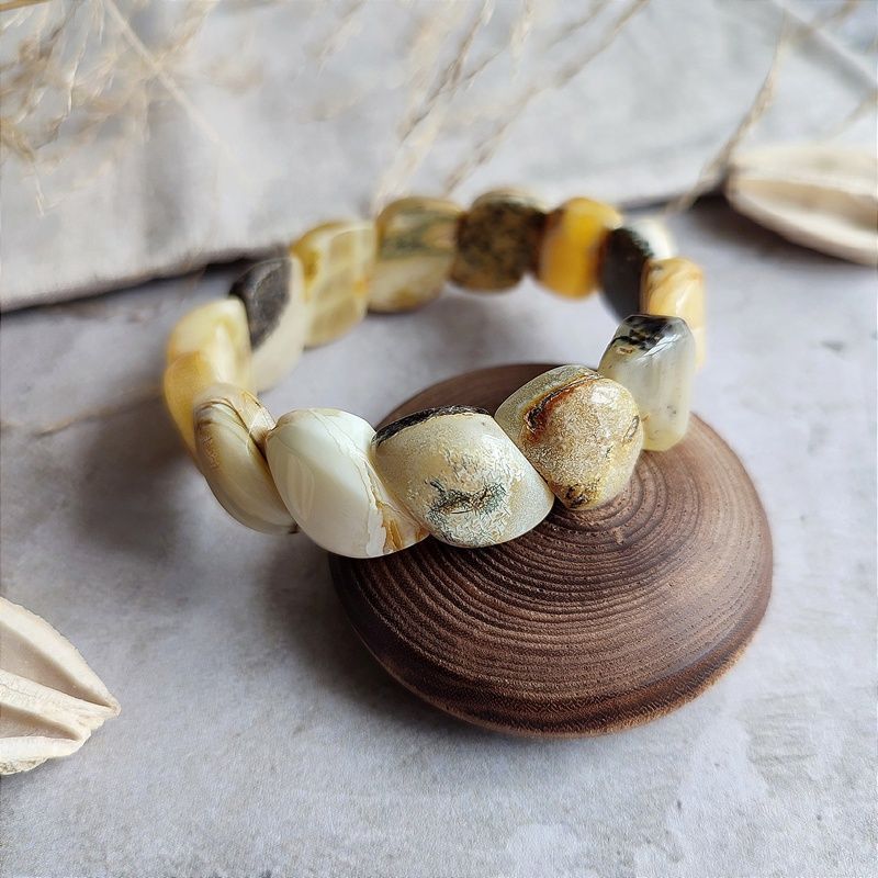 Браслет "Змейка" янтарь