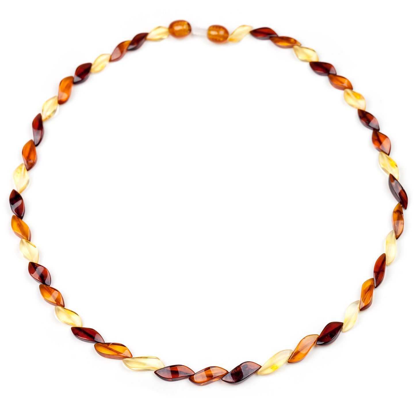 Бусы "Змейка" из янтаря