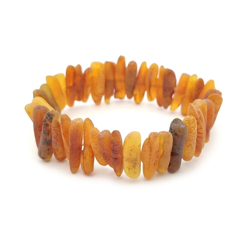 Браслет "Хворост" из янтаря