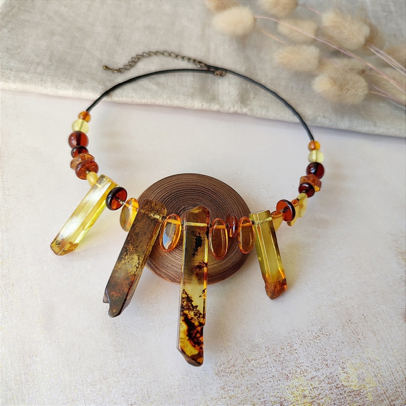 Колье Янтарь 7502207668 (1)