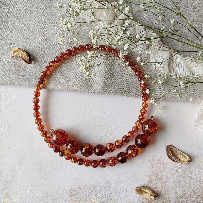 Колье "Италия" Янтарь