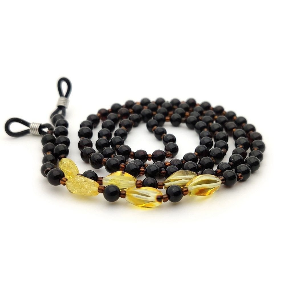 2,Шнурок для очков, янтарь