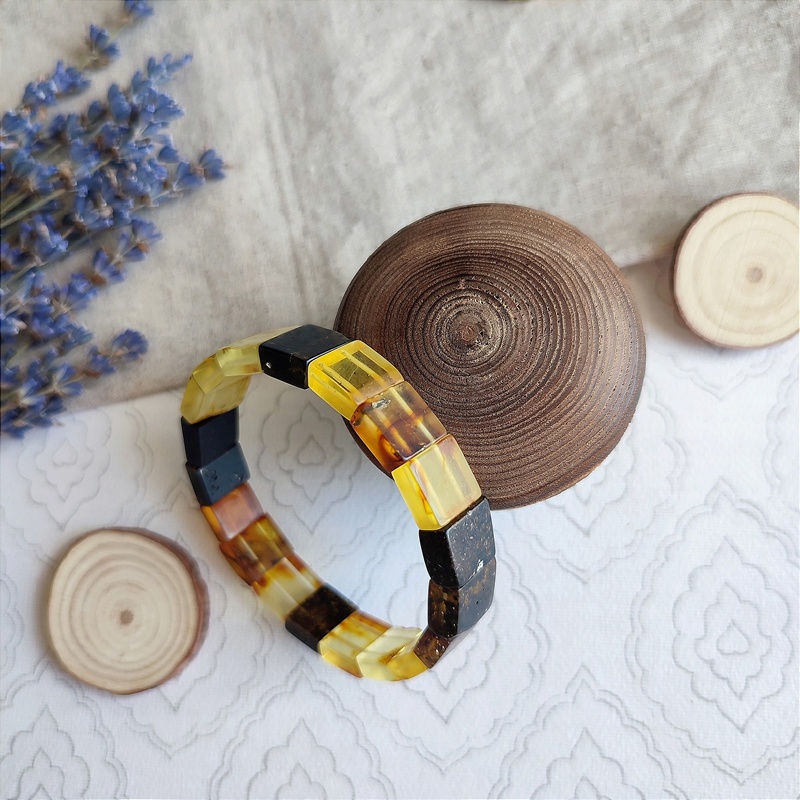 Браслет Пластина янтарь 3201119487 (2)