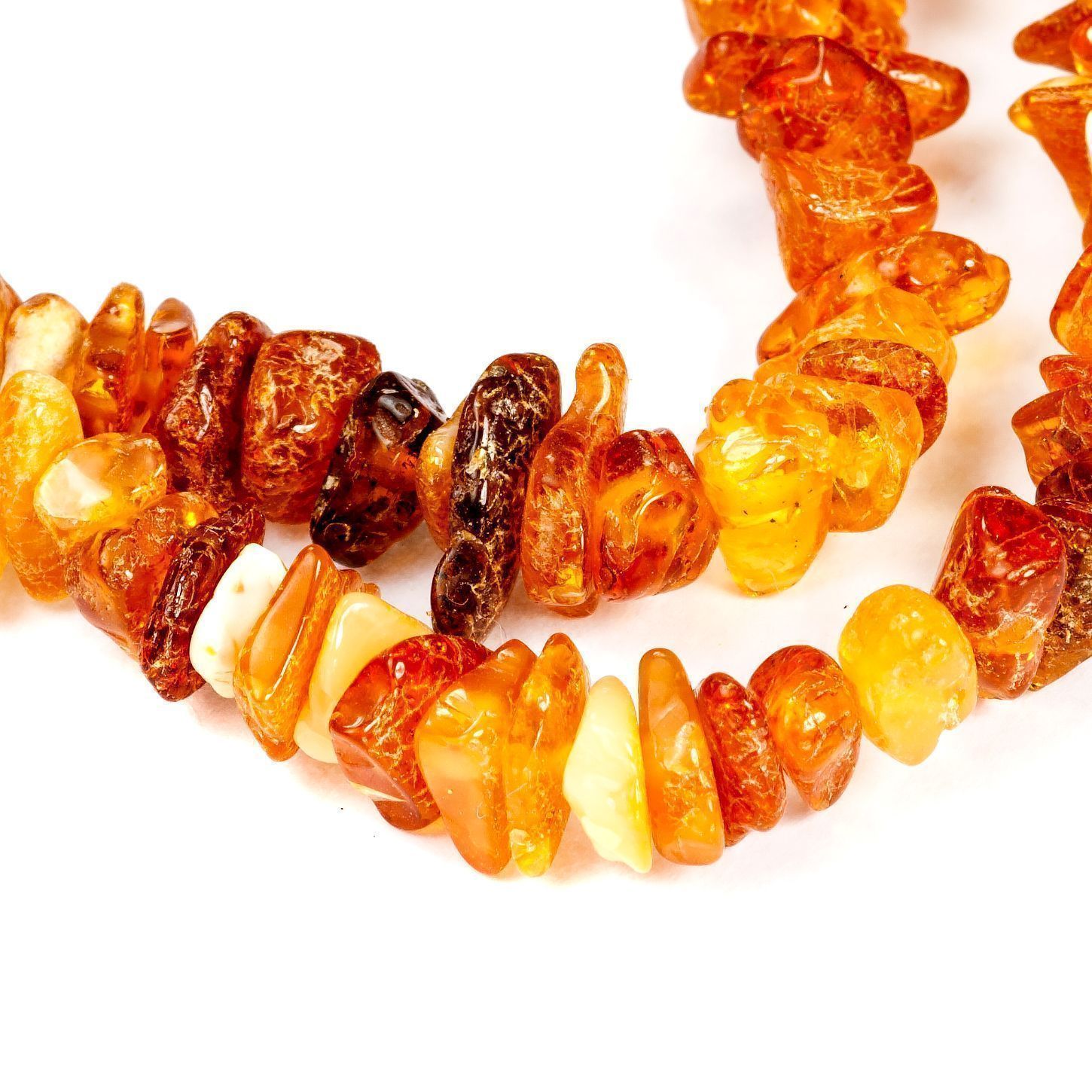 Бусы "Лечебка" из янтаря