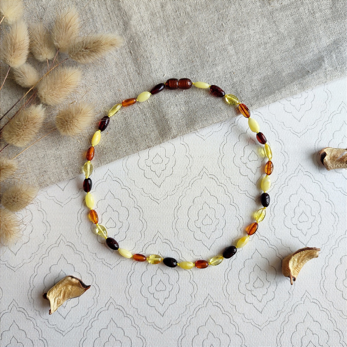 Бусы детские из янтаря 550319932 (3)