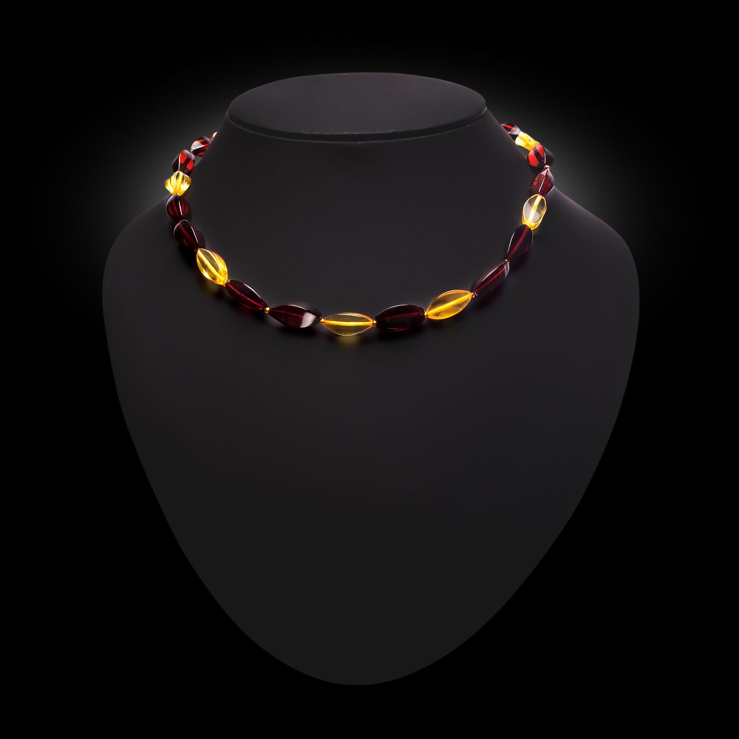 Бусы "Аленка" из янтаря