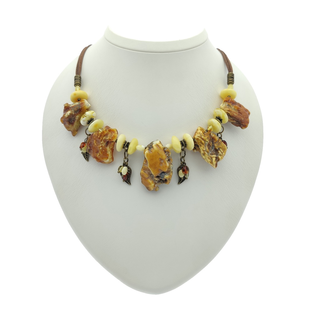 Колье "Лесная фея" Янтарь