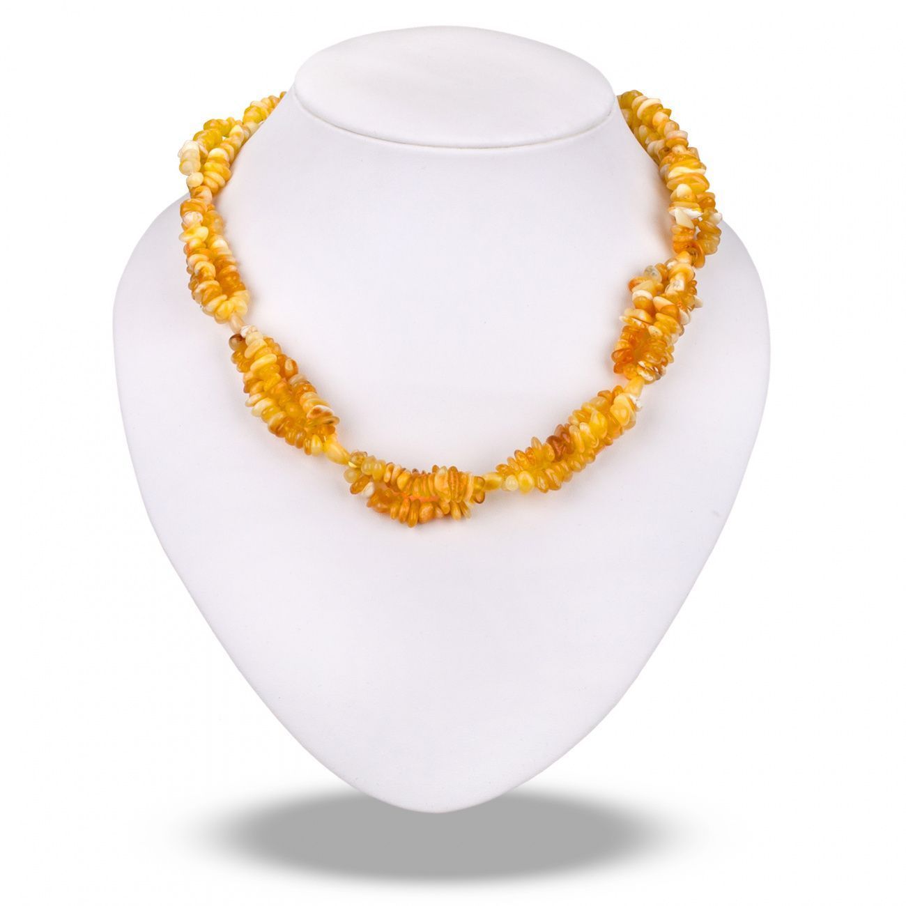 Бусы "Шишечки" из янтаря