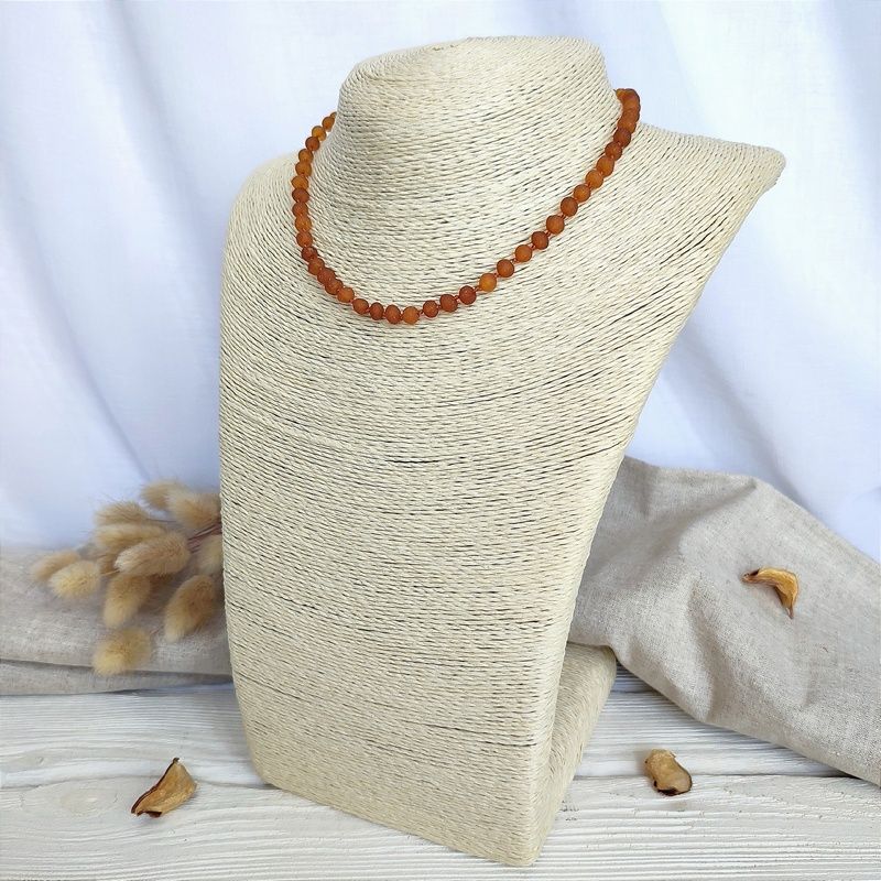 Чокер "Мятый шар" Янтарь