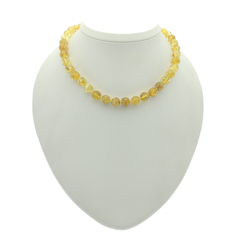 Бусы "Шар" из янтаря