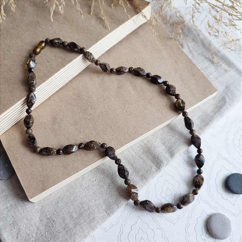 Бусы "Елена" из янтаря